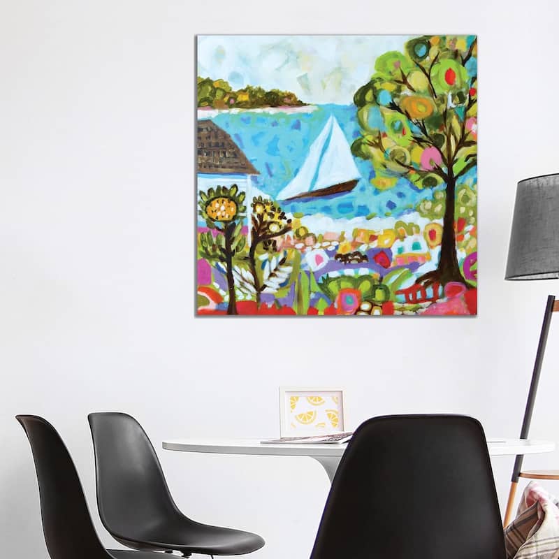 iCanvas "Nautical Whimsy V" by Karen Fields Canvas Print - 37x37x1.5