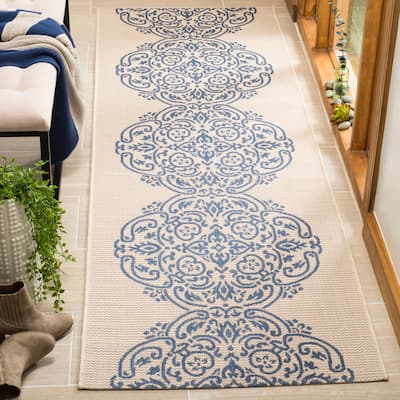 Martha Stewart by SAFAVIEH Topiary Signet Indoor/ Outdoor Waterproof Rug