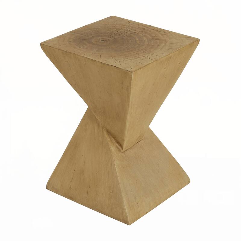 outdoor GEOMETRIC MGO SIDE TABLE,LIGHT NATURE COLOR
