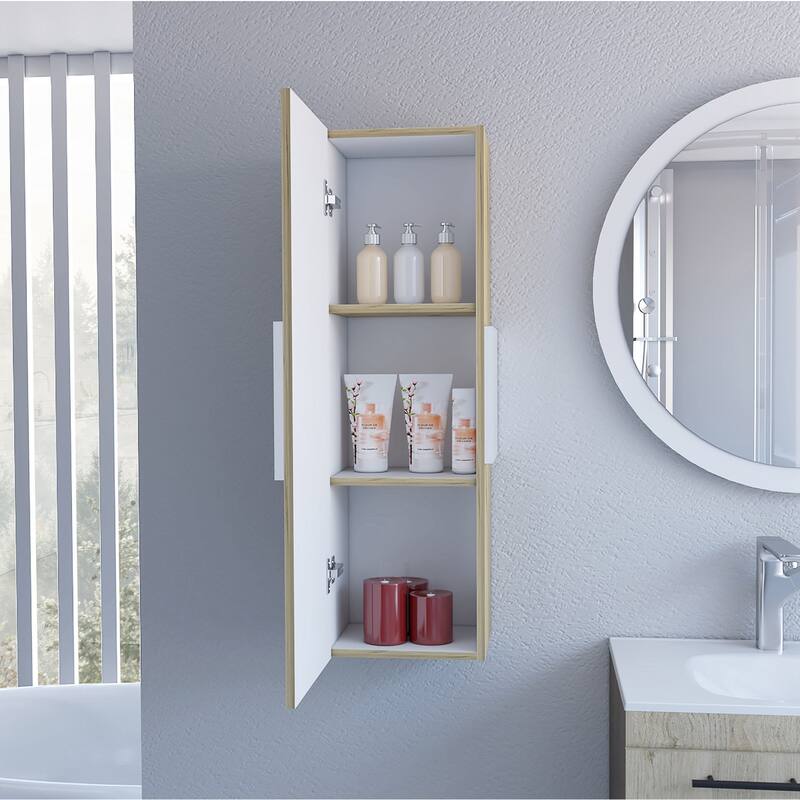 Bathroom 3-Shelf Rectangle Medicine Cabinet