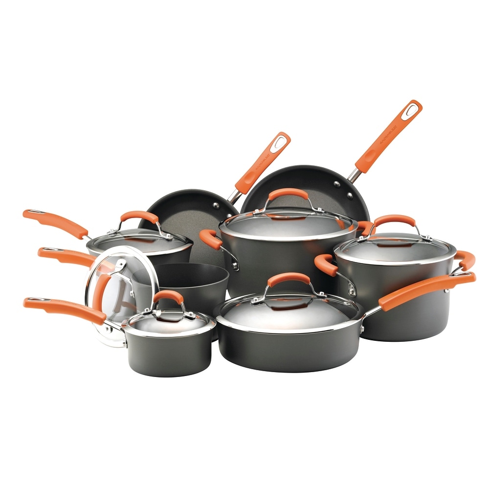  Rachael Ray Create Delicious Nonstick Cookware Pots and Pans Set,  13 Piece, Purple Shimmer: Home & Kitchen