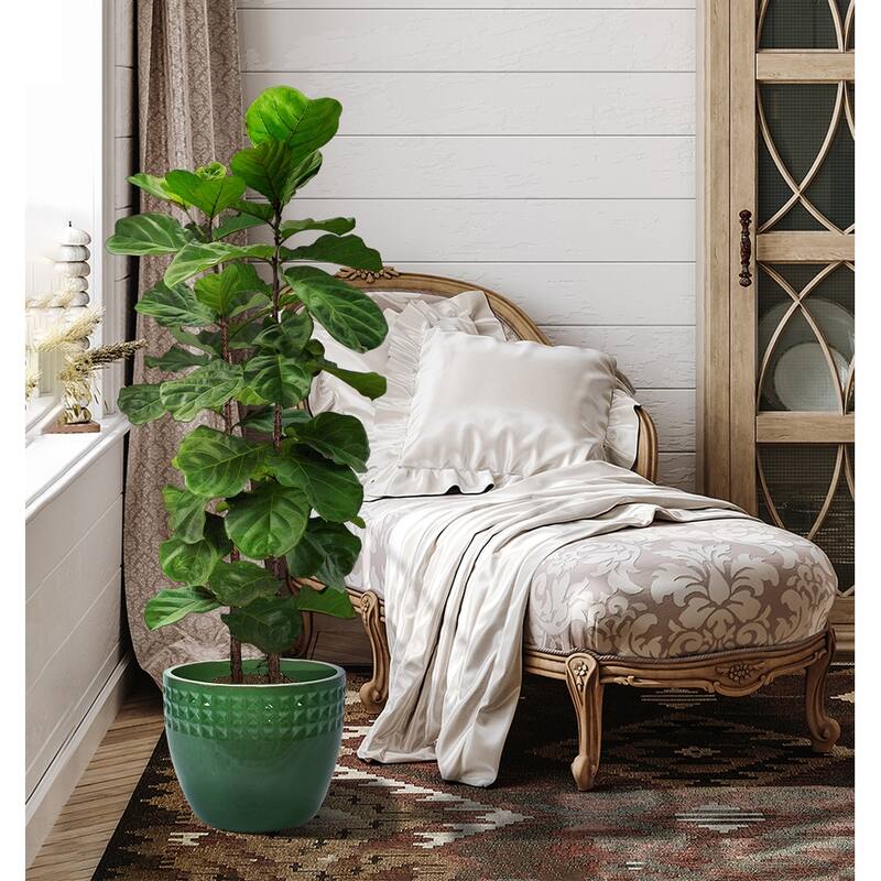 Anmytek Handmade Ceramic Planter Set of 3 for Orchids Succulents