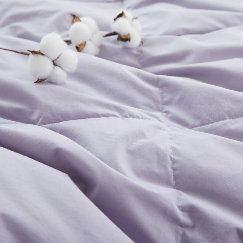 Lightweight 100% Organic Cotton Feather Down Comforter Summer Duvet Insert