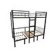 preview thumbnail 4 of 4, Twin over Twin Bunk Bed, Transformable to Twin Size Loft Bed, Black