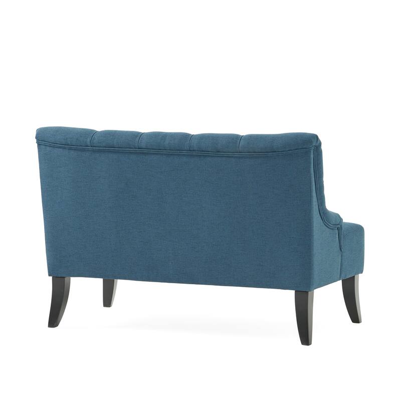 Nicole Polyester Blend Fabric Settee by Christopher Knight Home - 29.25"L x 43.75"W x 30.50"H
