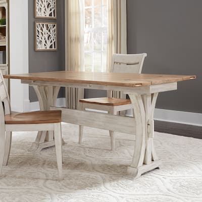 Farmhouse Reimagined Antique White Flip Lid Sofa Table