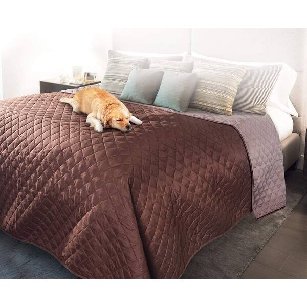 Pet Parade Bed Protector Waterproof Reversible Washable Protection For Cats Dogs Blanket Brown Beige Brown On Sale Overstock 31577520