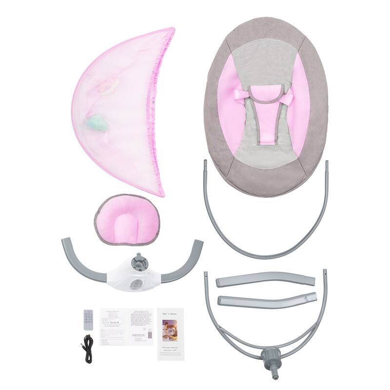 Lofn Electric Baby Bouncer Bluetooth Swing Chair Cradle Rocking Bassinet