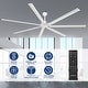 preview thumbnail 10 of 26, 100" Indsutrial Black/ Silver/ White Extra Larger HVLS Commercial Ceiling Fan with Remote - 100" Huge Fan