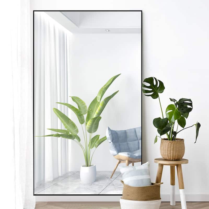 Metal Famed Full Length Bathroom Wall Mirror