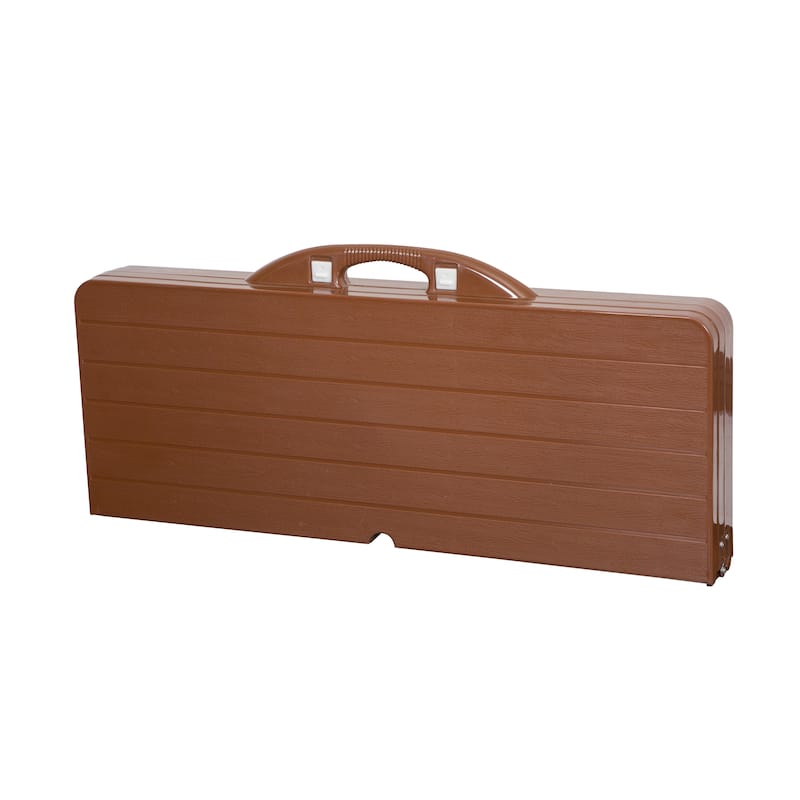 Stansport Picnic Table and Umbrella Combo - Brown