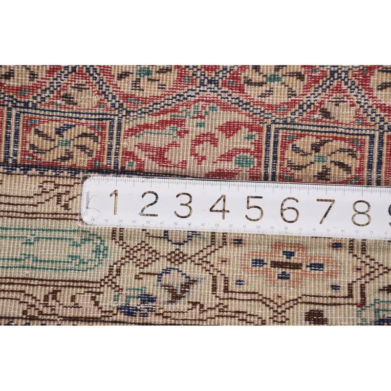 Red Anatolian Turkish Vintage Runner Rug Handmade Wool Carpet - 3'2" X 9'5"