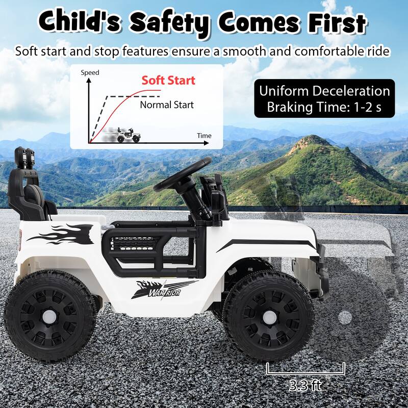 Gymax Kids Ride on Car Truck 12V Battery Powered Electric Vehicle w/