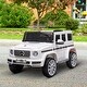 preview thumbnail 7 of 7, Licensed Mercedes Benz G500 Kids Ride-On Car with Remote Control, Music & Safety Features - White