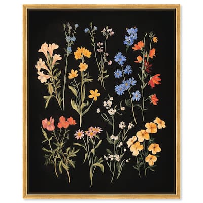 Darkling Daisies II Canvas by Art Remedy