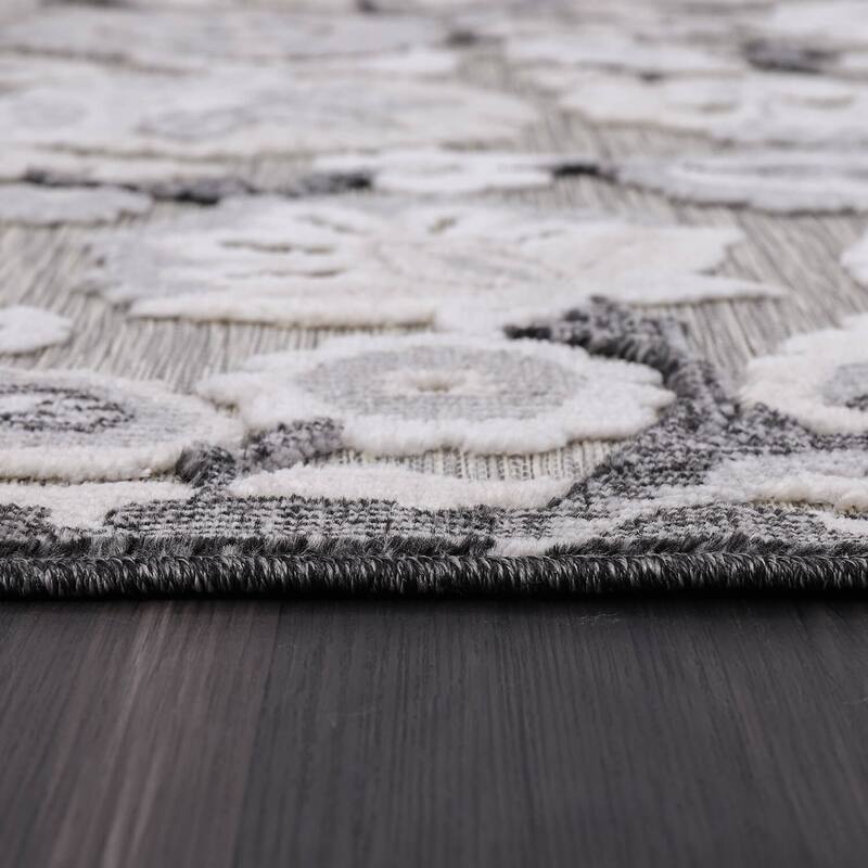 VILLADECOR Spread Indoor Outdoor Area Rug Low High Pile Rugs For Patio