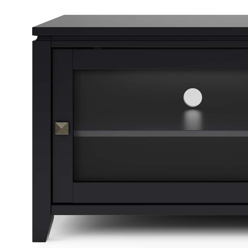 WYNDENHALL Essex Wood TV Media Stand - 48'' x 17.5'' x 21