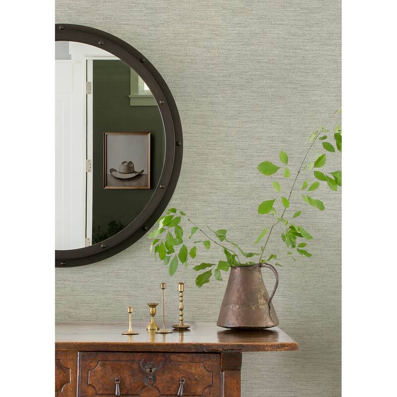 Wool Texture Aqua Wallpaper