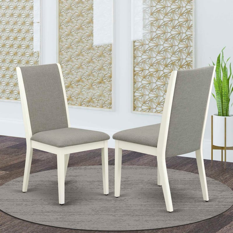 Modern Parson Dining Chair - Upholstered Accent Chair - Stylish Fabric Seat - Elegant Home Decor