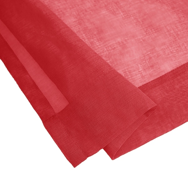 Sheer Rod Pocket Curtain Set - 2 Panels, 55x84 Inches, Polyester, Modern Style