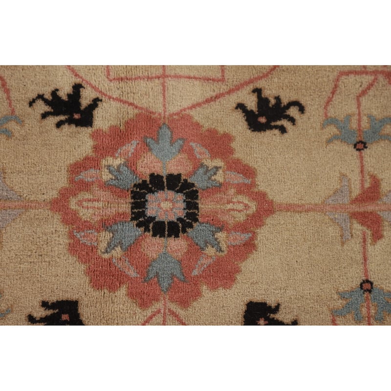All-Over Ziegler Oriental Vintage Area Rug Handmade Wool Carpet - 5'8" x 8'7"