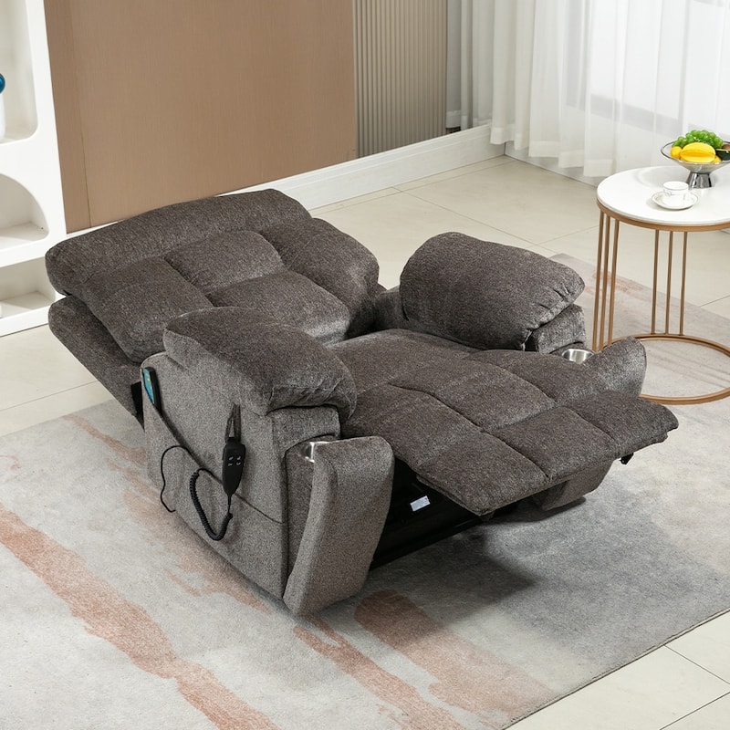 Upgraded Flagship Dual Motor Independent Control Oversized 180° Lay Flat Power Lift Recliner Chair