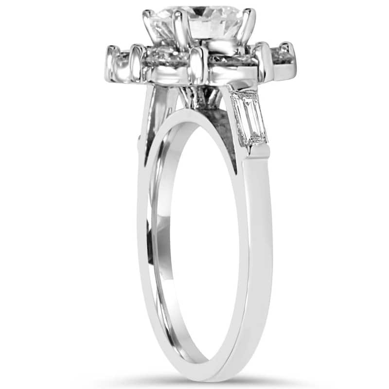 3Ct Diamond Anniversary Fashion Ring White Gold Lab Grown