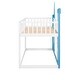 preview thumbnail 20 of 23, Twin Over Twin Castle Bunk Bed, w/Ladder, Window&Full-Length Guardrail