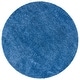 preview thumbnail 75 of 89, SAFAVIEH Evolution Shag Gwenaele Solid 1.8-inch Thick Rug 6'7" Round - Blue - Round