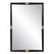preview thumbnail 1 of 2, Uttermost Larkin Dark Wood & Brass Mirror