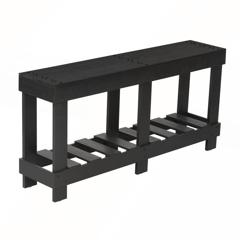 62.9-Inch Vintage Entryway Table with Natural Fir Wood