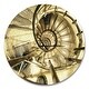 preview thumbnail 2 of 8, Designart 'Architectural Detail of Paris in Winter' Oversized French Country Wall CLock
