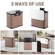 preview thumbnail 3 of 22, Slim Hanging Stainless Steel Trash Can, Lid with Charcoal Filter, Removable Inner Bucket, Under Sink Bin