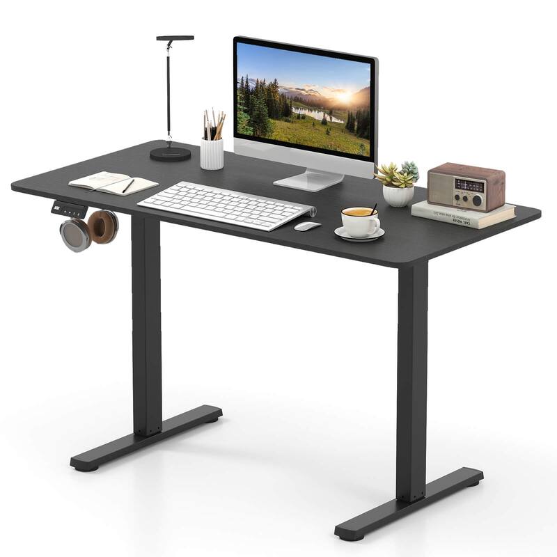 Costway 48” x 24” Electric Standing Desk with LED Display 2 Memory