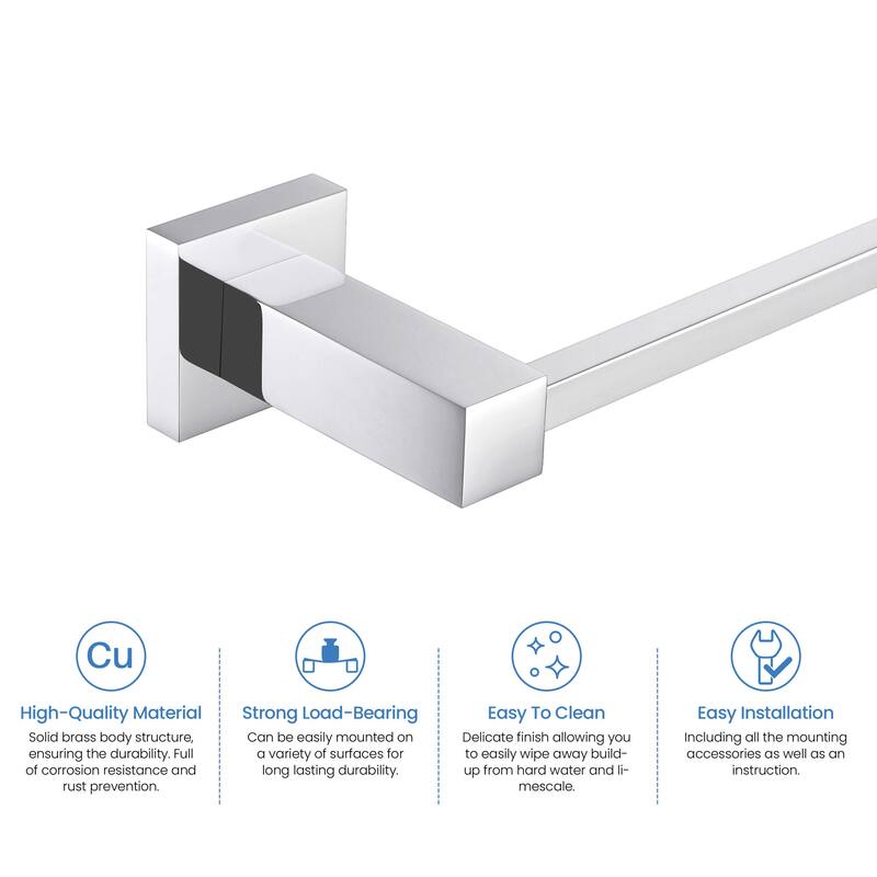 Cube 2-Piece Bathroom Hardware Set