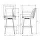 preview thumbnail 11 of 23, Amisco Harper Swivel Counter and Bar Stool