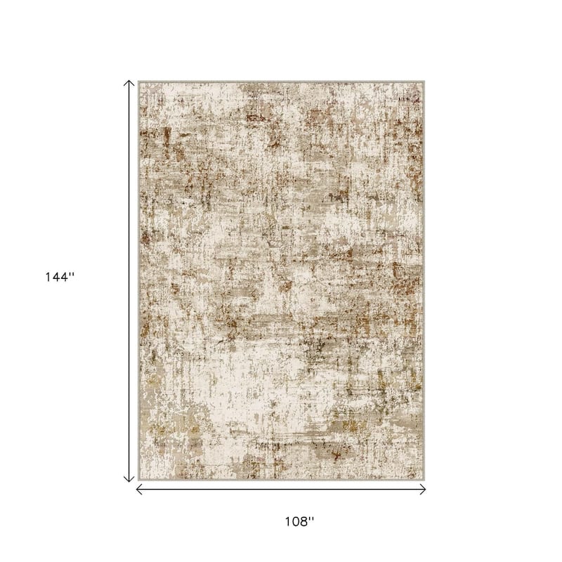 HomeRoots Abstract Modern Rectangle Area Rug
