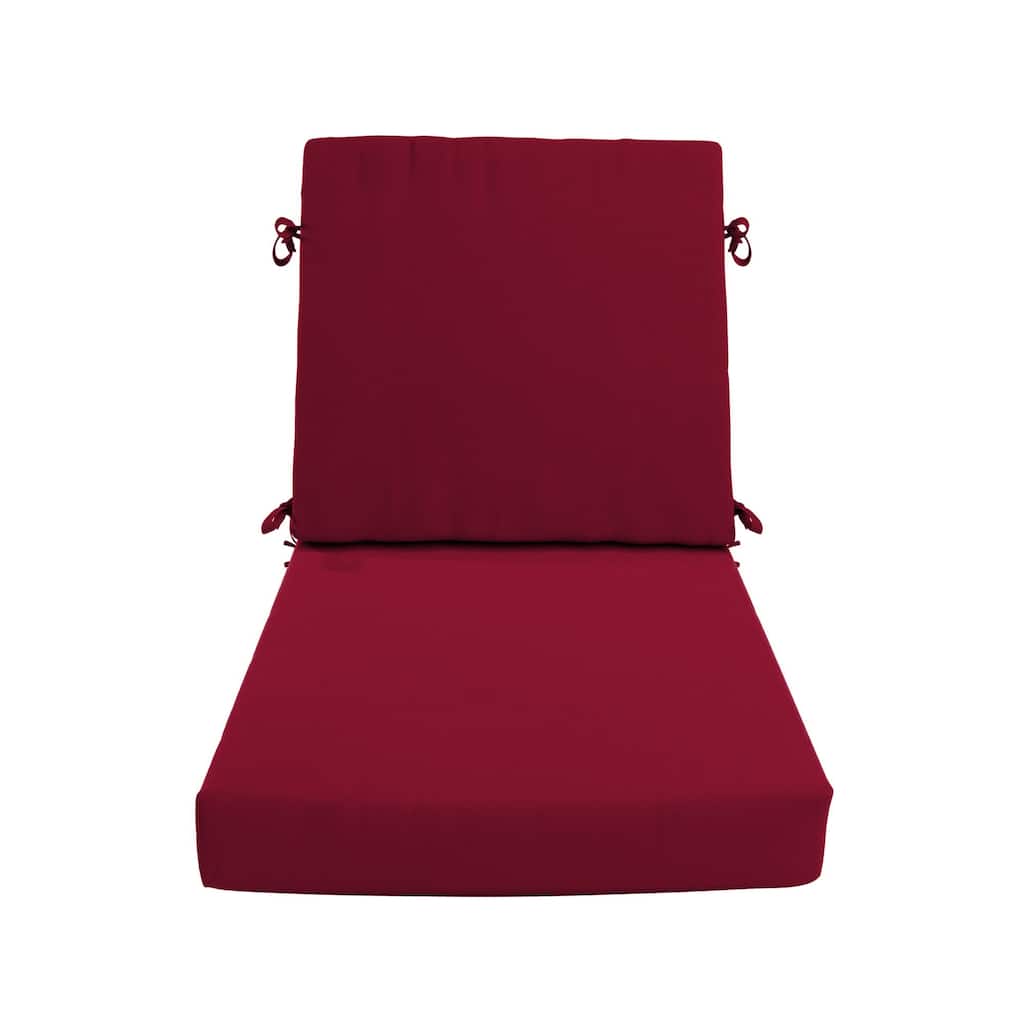 California Umbrella Outdoor Dining Chair Cushion, 20" x 40", 3.5" Thick, Solstice Olefin Fabric