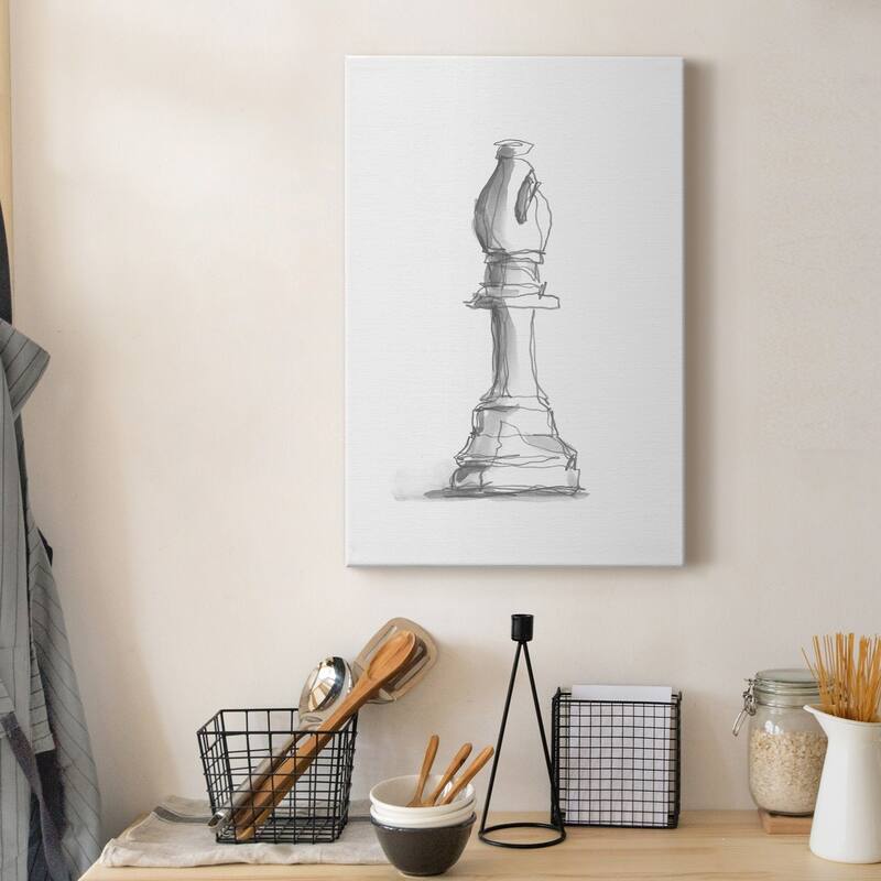 Chess Piece Study IV Premium Gallery Wrapped Canvas - Ready to Hang
