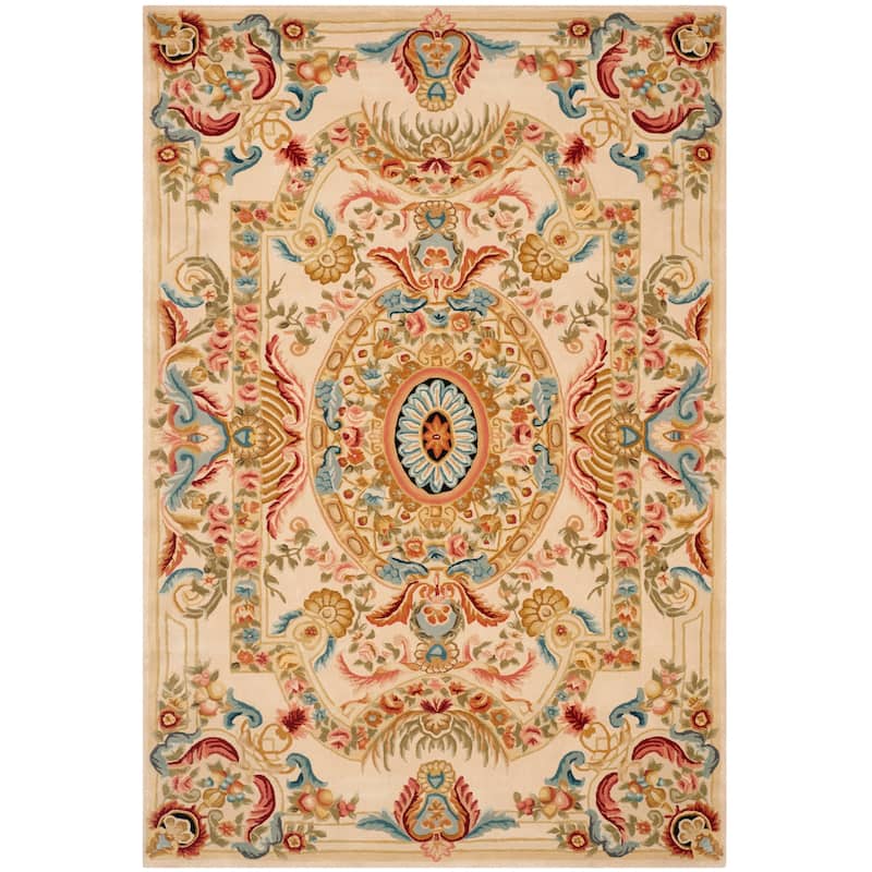 SAFAVIEH Handmade Savonnerie Jutta Traditional Oriental Wool Rug