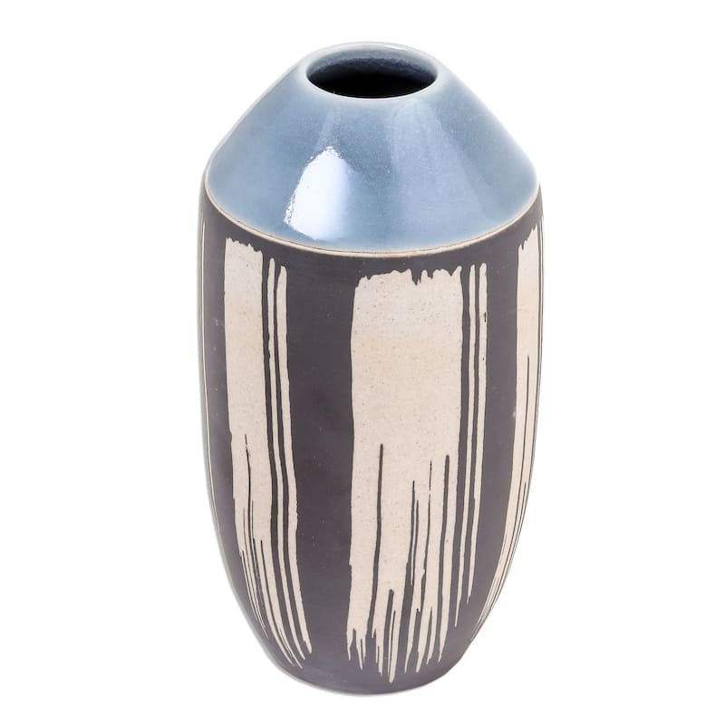 Novica Handmade Modern Garden Celadon Ceramic Vase