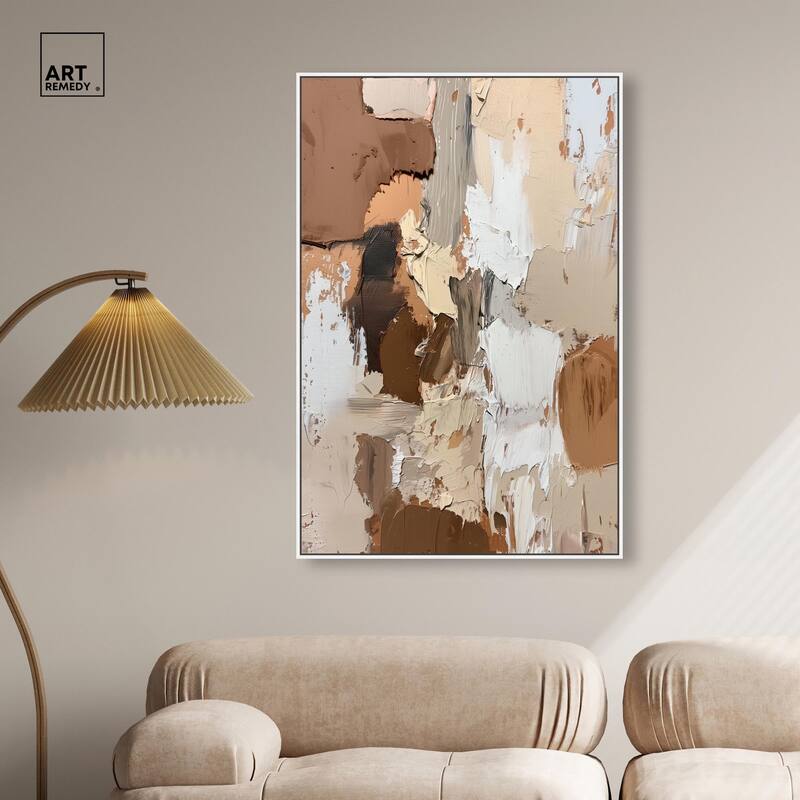 Beige Variations Canvas by Art Remedy
