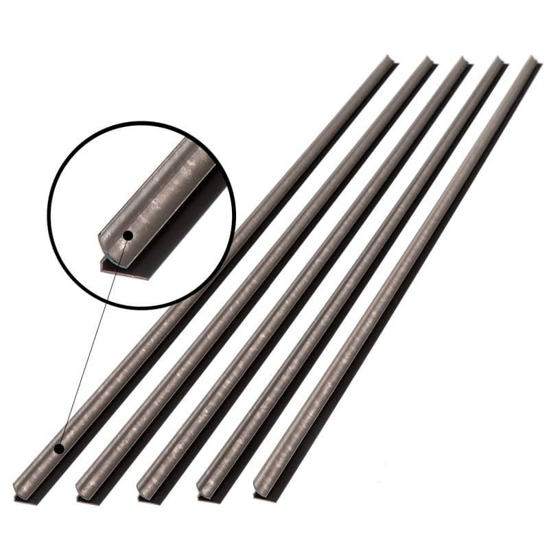 FASÄDE 47 in. Decorative Vinyl Inside Corner Trim Galvanized Steel (5 Pack) - 5 Pack