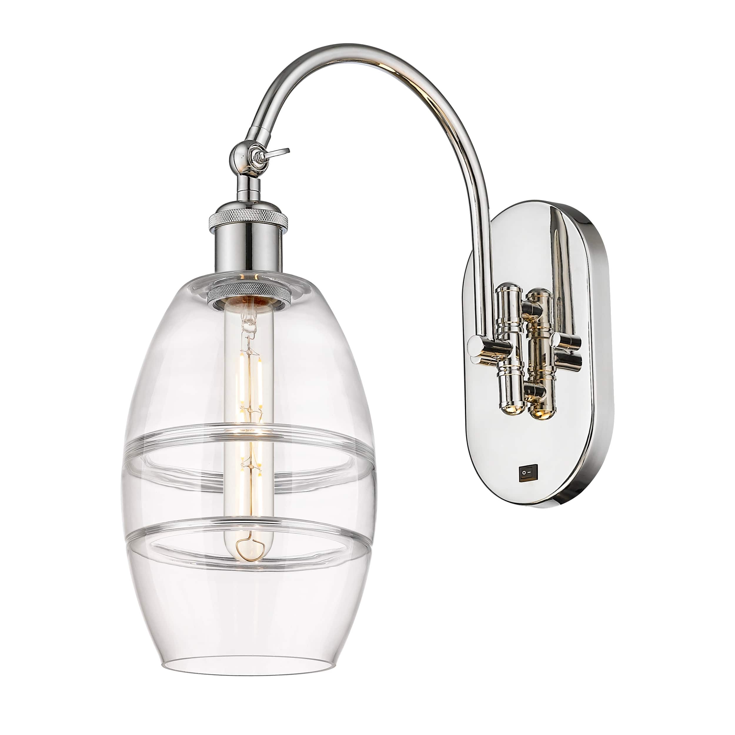 Option Clear Shade / Polished Nickel