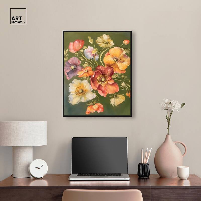 Twilight Tulips I Canvas by Art Remedy