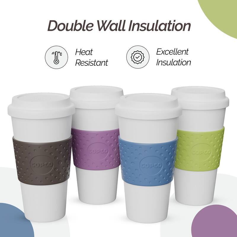 Copco Acadia Reusable To Go Mug Oz 4 Pack