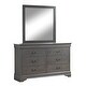 preview thumbnail 17 of 21, Furniture of America Devi Traditional Solid Wood 2-piece Dresser and Mirror Set