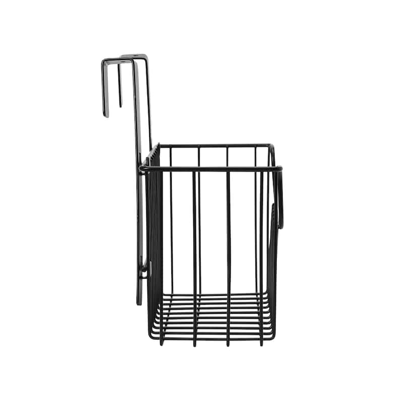 Household Essentials Over the Door Cut Out Metal Basket - 6.3"L x 10.6"W x 9.1"H