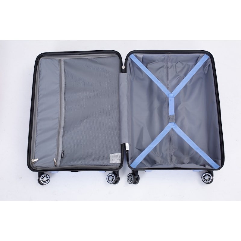 Hardshell 3 Piece PP Luggage Sets, Lightweight Durable Luggage Set with TSA Lock