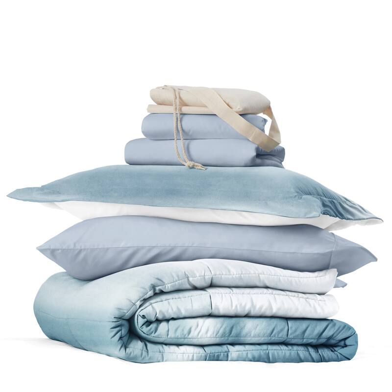 8pc Twin XL Pattern Dorm Bedding Bundle